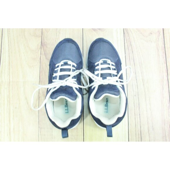 LL Bean Blue Mesh & Suede Lace Up Shock Absorbing Athletic Shoes Size 6 M - Picture 7 of 9